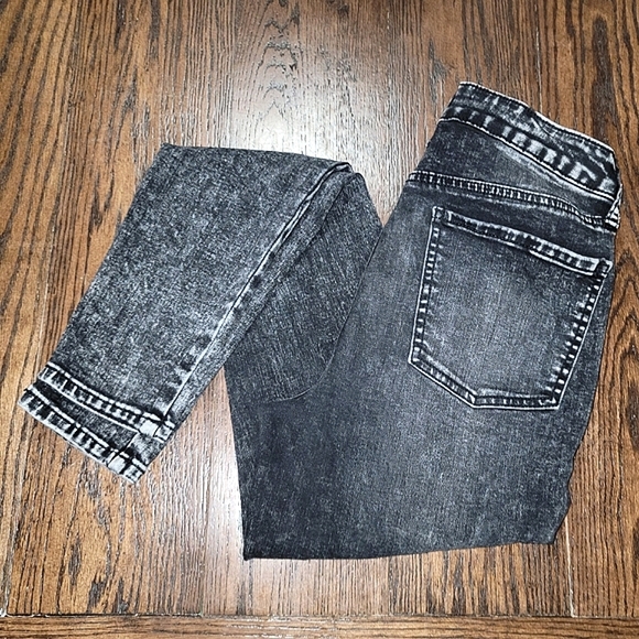 SO EUC Black Acid Wash Super High Rise Stretch Skinny Jean Jeggings - SIZE 4 - Picture 3 of 9